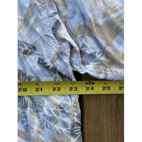 Marc Edwards Men's Rayon XXL Gray Floral Hawaiian Short Sleeve Button Up Shirt - Picture 3 of 9